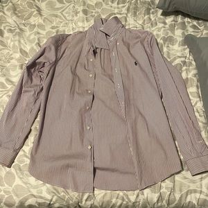 Polo ralph lauren dress up shirt purple